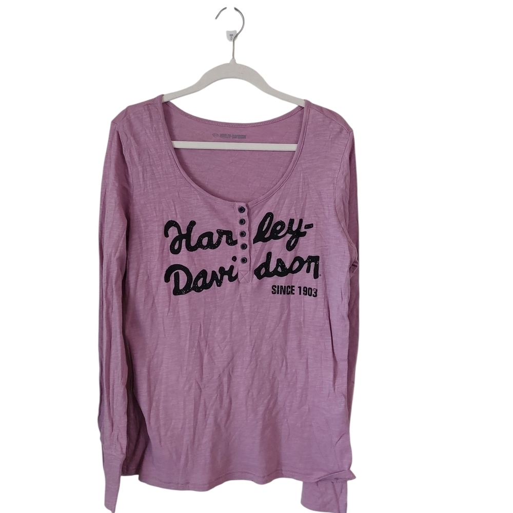 Harley-Davidson Women's Purple Long Sleeve Top